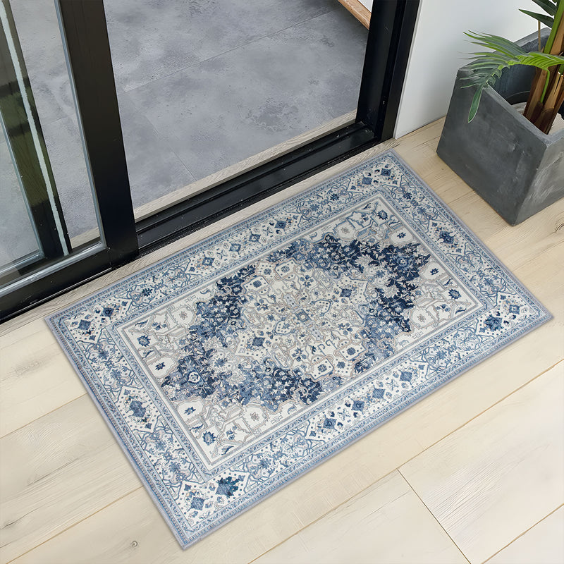Machine Washable Rug - Coastal Blue