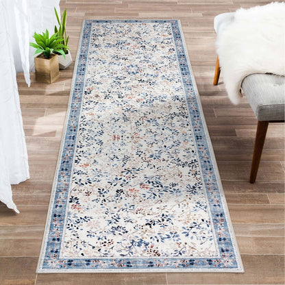 Machine Washable Rug - Ivory Bloom