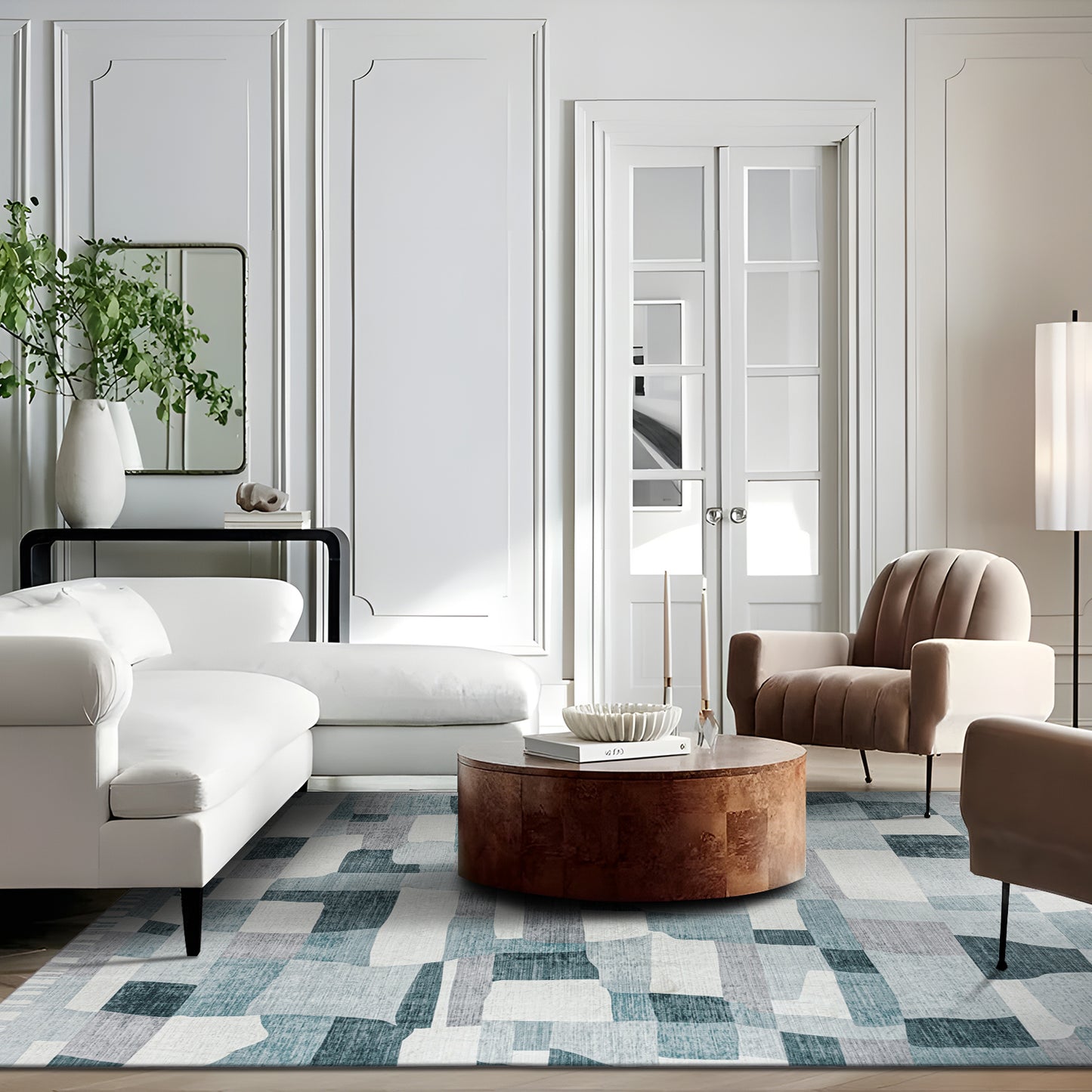 Machine Washable Rug - Abstract Celeste