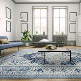 Machine Washable Rug - Coastal Blue