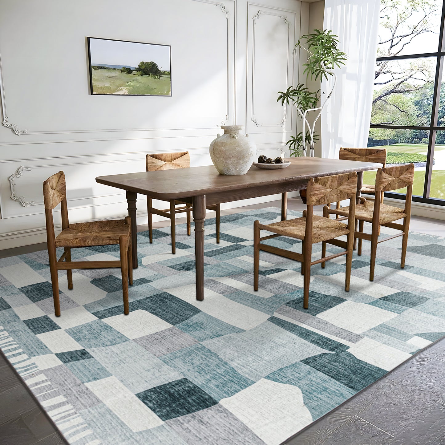 Machine Washable Rug - Abstract Celeste