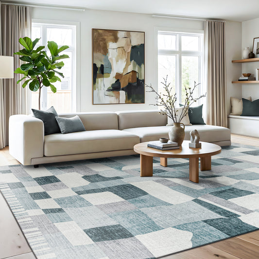Machine Washable Rug - Abstract Celeste