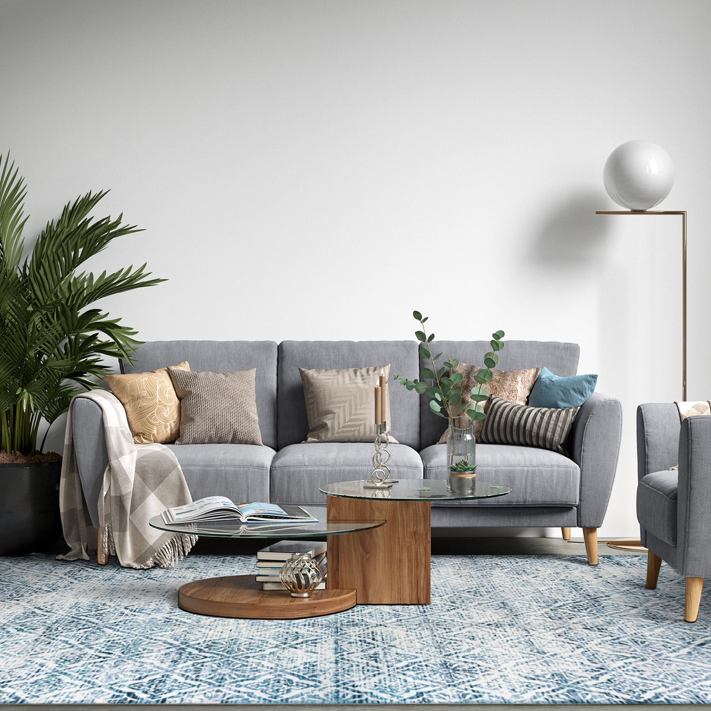 Machine Washable Rug - Habour Haze