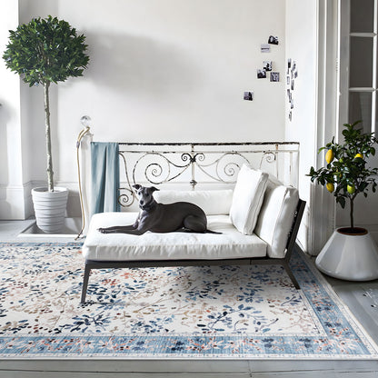 Machine Washable Rug - Ivory Bloom