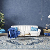 Machine Washable Rug - Coastal Blue