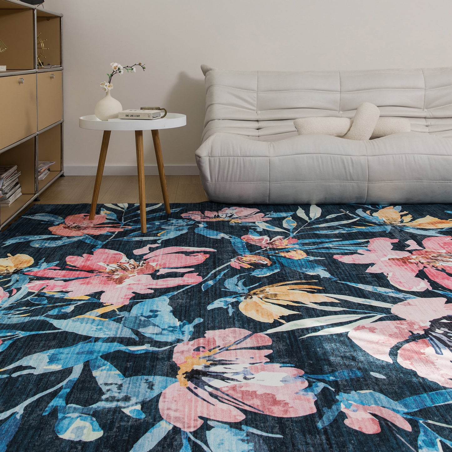 Machine Washable Rug - Hibiscus Bloom