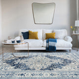 Machine Washable Rug - Coastal Blue
