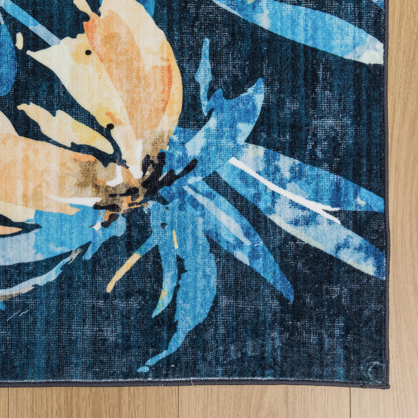 Machine Washable Rug - Hibiscus Bloom