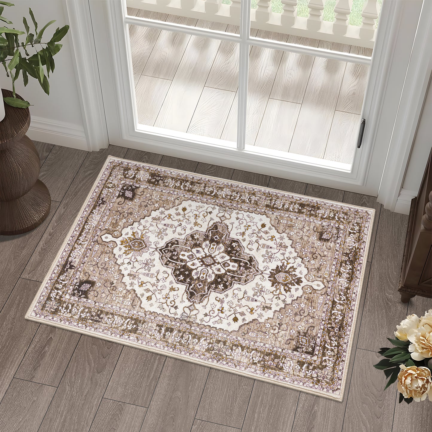 Machine Washable Rug - Hertiage Oak