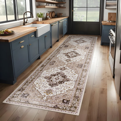 Machine Washable Rug - Hertiage Oak