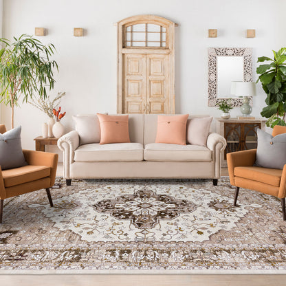 Machine Washable Rug - Hertiage Oak