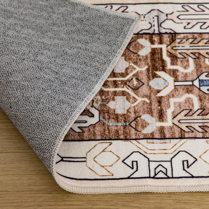 Machine Washable Rug - Rustic Oak