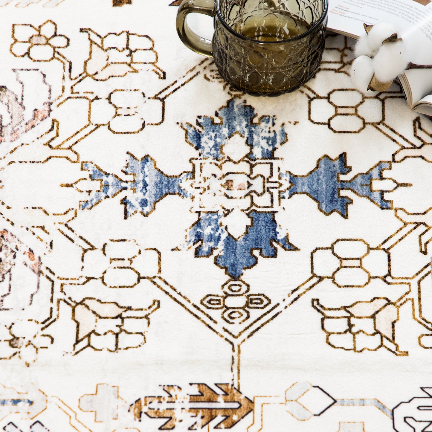 Machine Washable Rug - Rustic Oak
