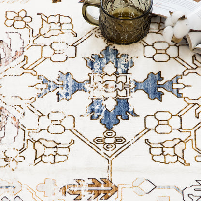 Machine Washable Rug - Rustic Oak