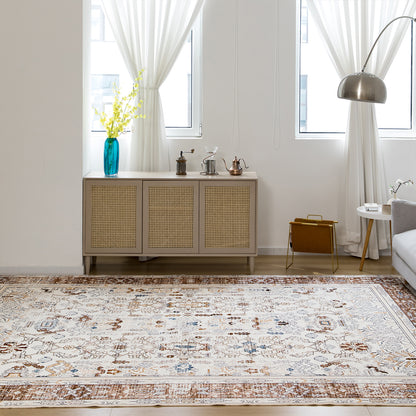 Machine Washable Rug - Rustic Oak
