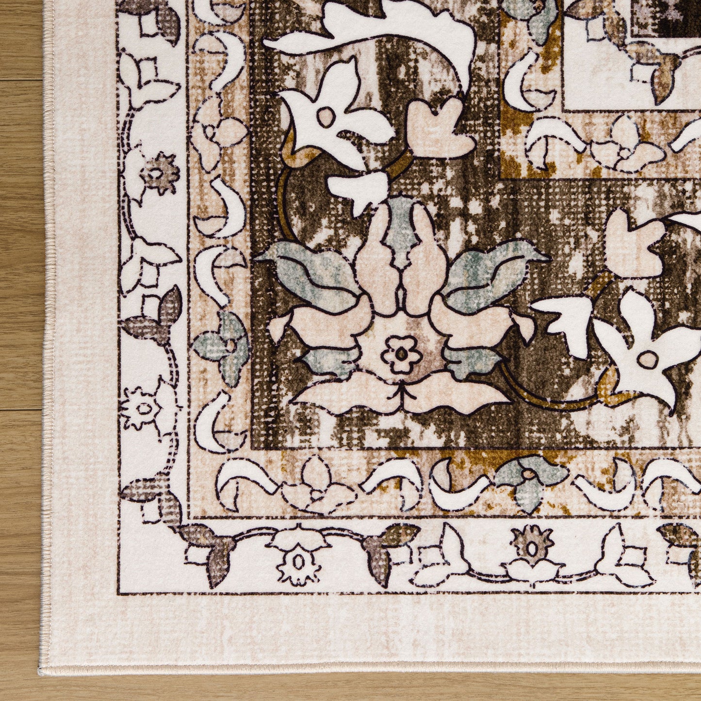 Machine Washable Rug - Hertiage Oak