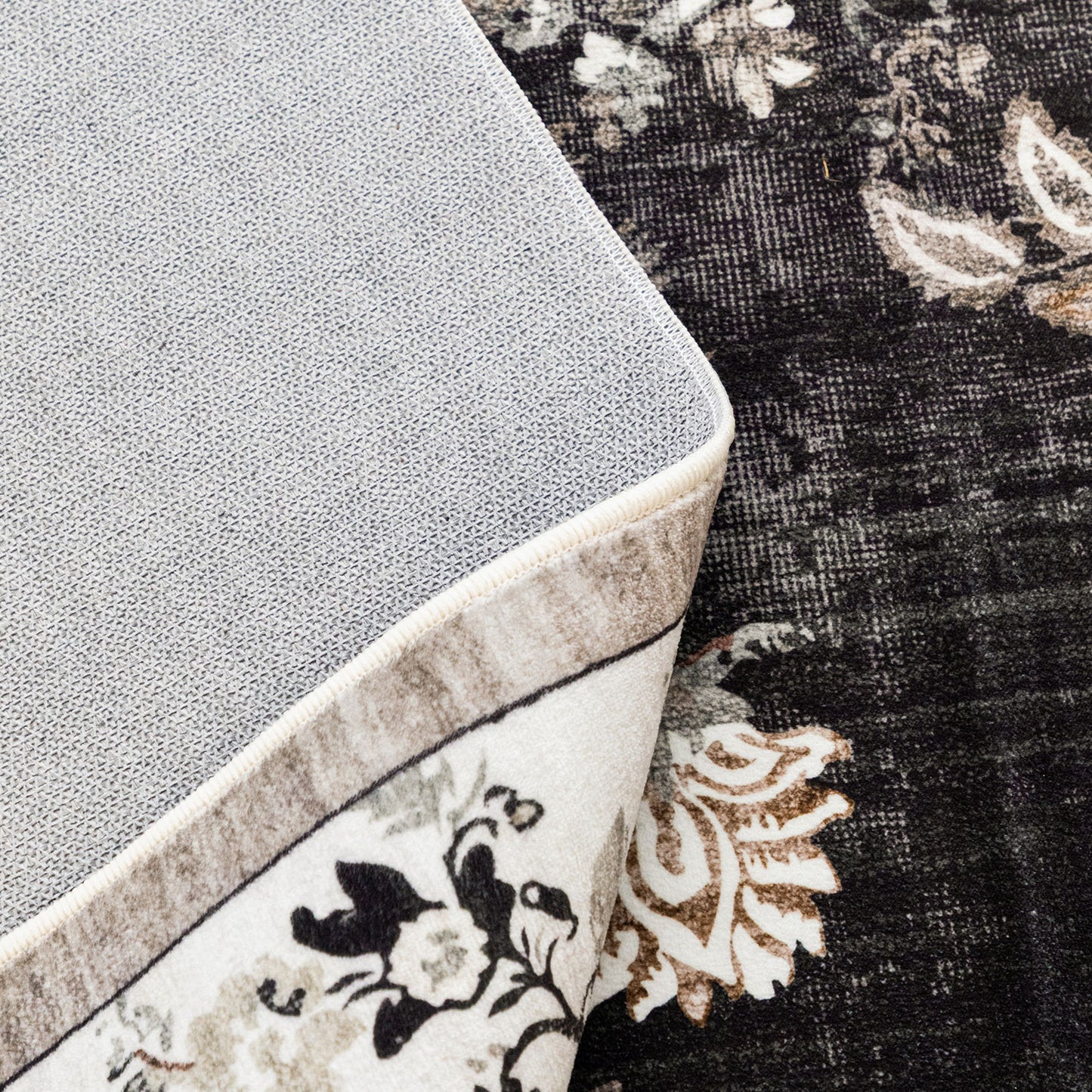 Machine Washable Rug - Midnight Floral