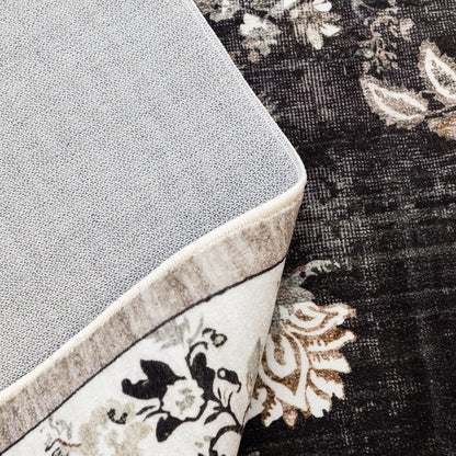 Machine Washable Rug - Midnight Floral