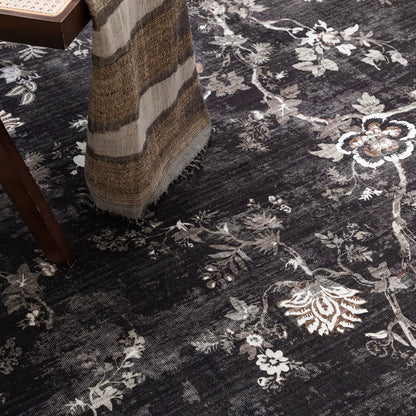 Machine Washable Rug - Midnight Floral