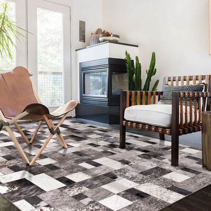 Machine Washable Rug - Modern Faux Hide