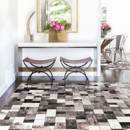 Machine Washable Rug - Modern Faux Hide