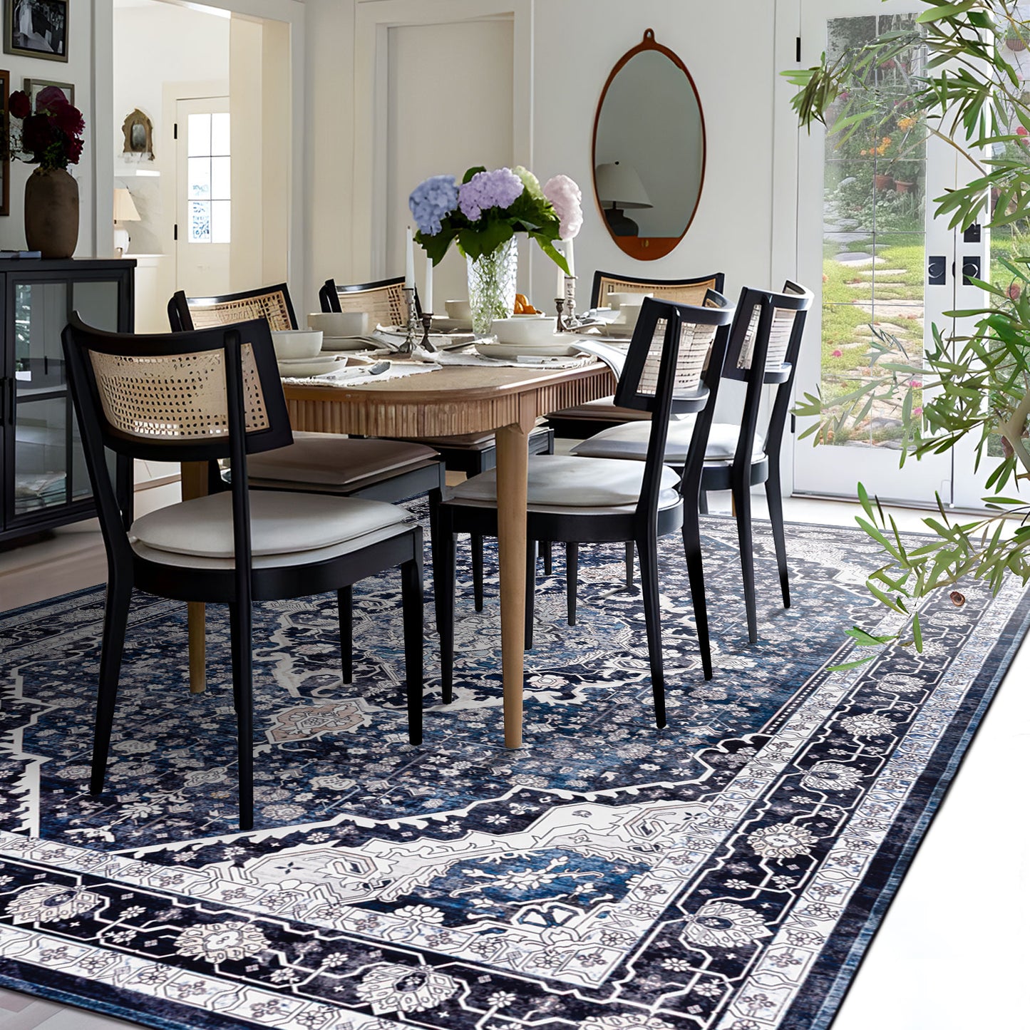 Machine Washable Rug - Vintage Midnight