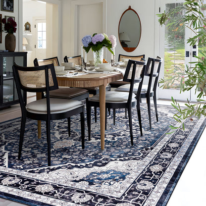 Machine Washable Rug - Vintage Midnight
