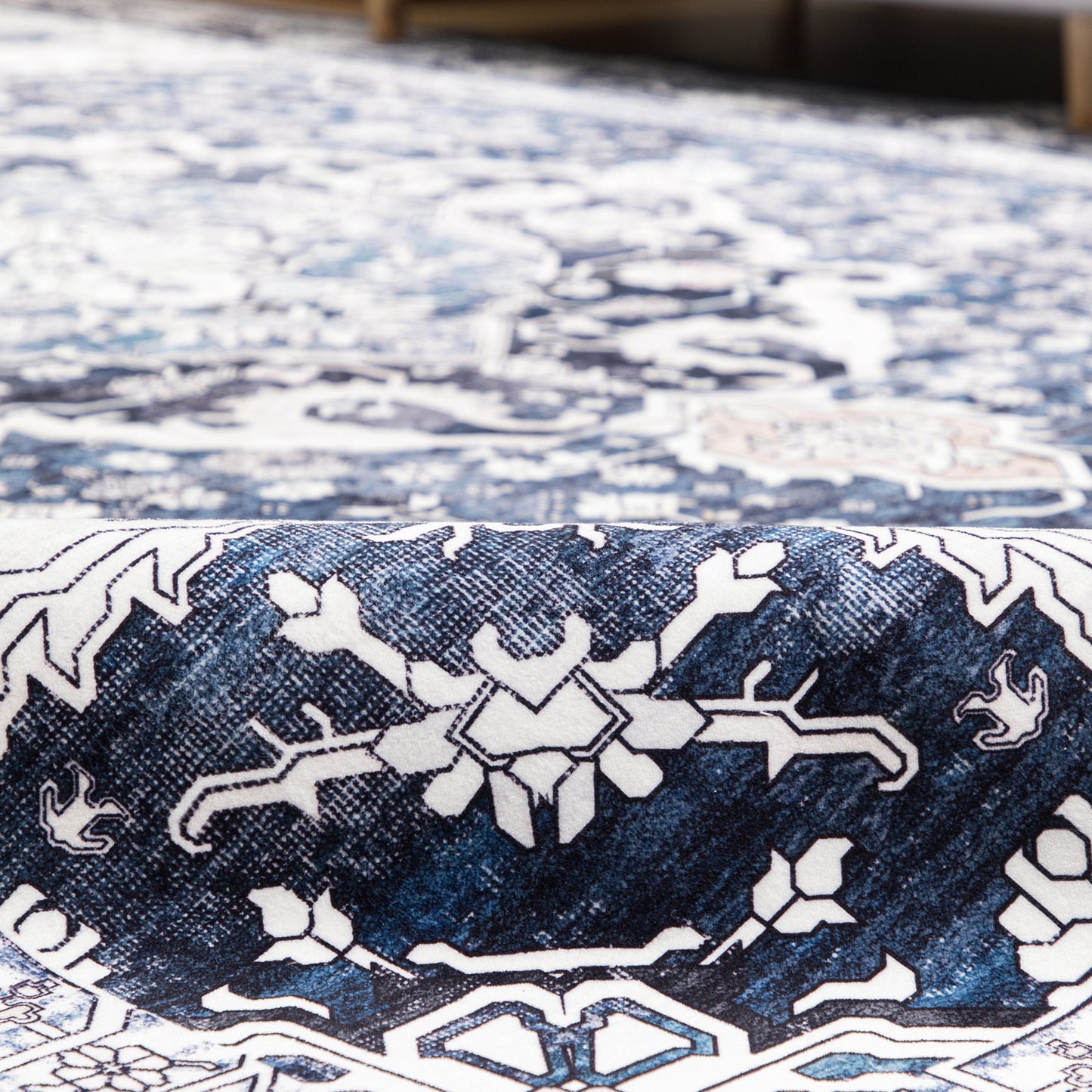 Machine Washable Rug - Vintage Midnight