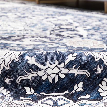 Machine Washable Rug - Vintage Midnight