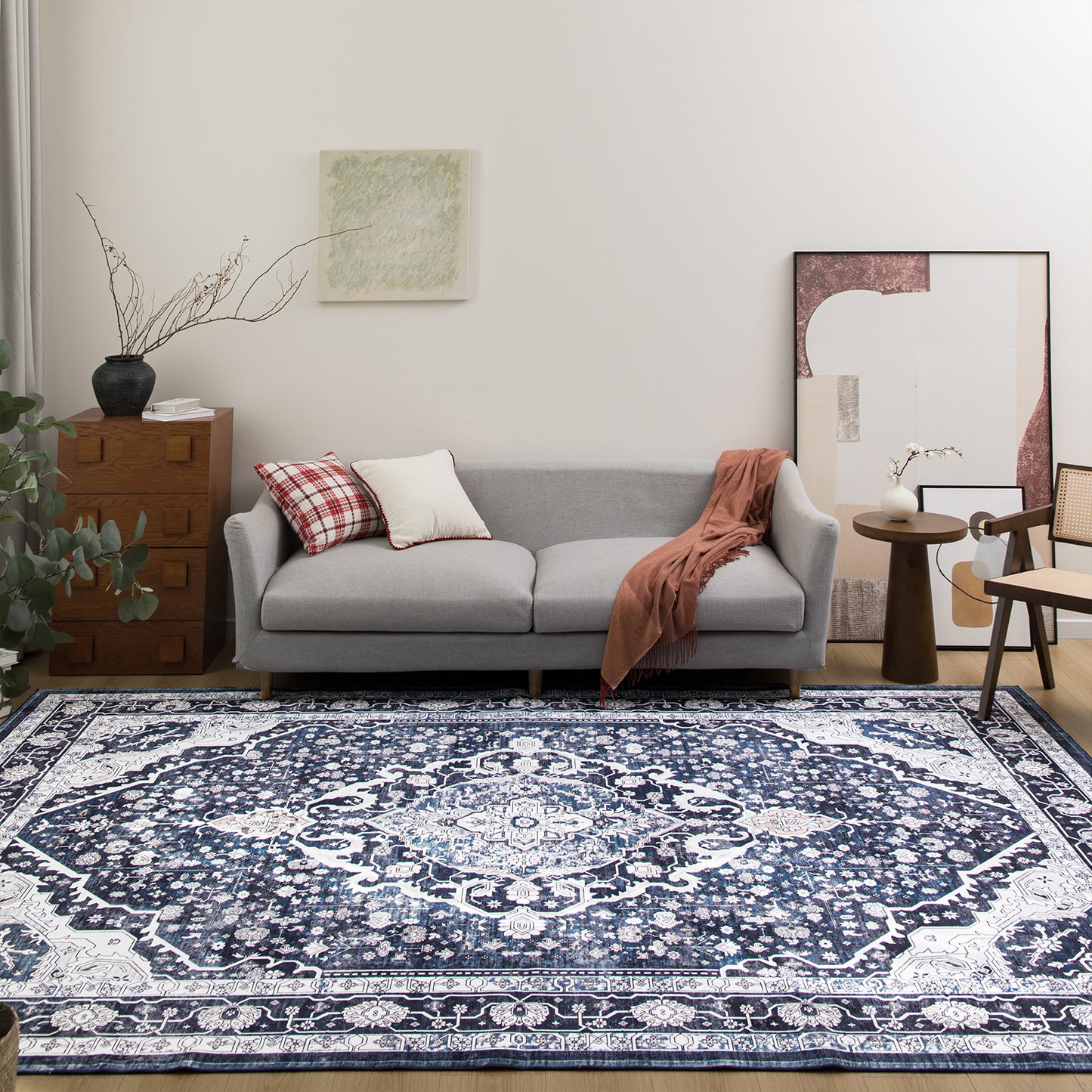 Machine Washable Rug - Vintage Midnight