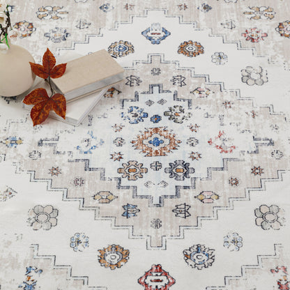 Machine Washable Rug - Faded Beige