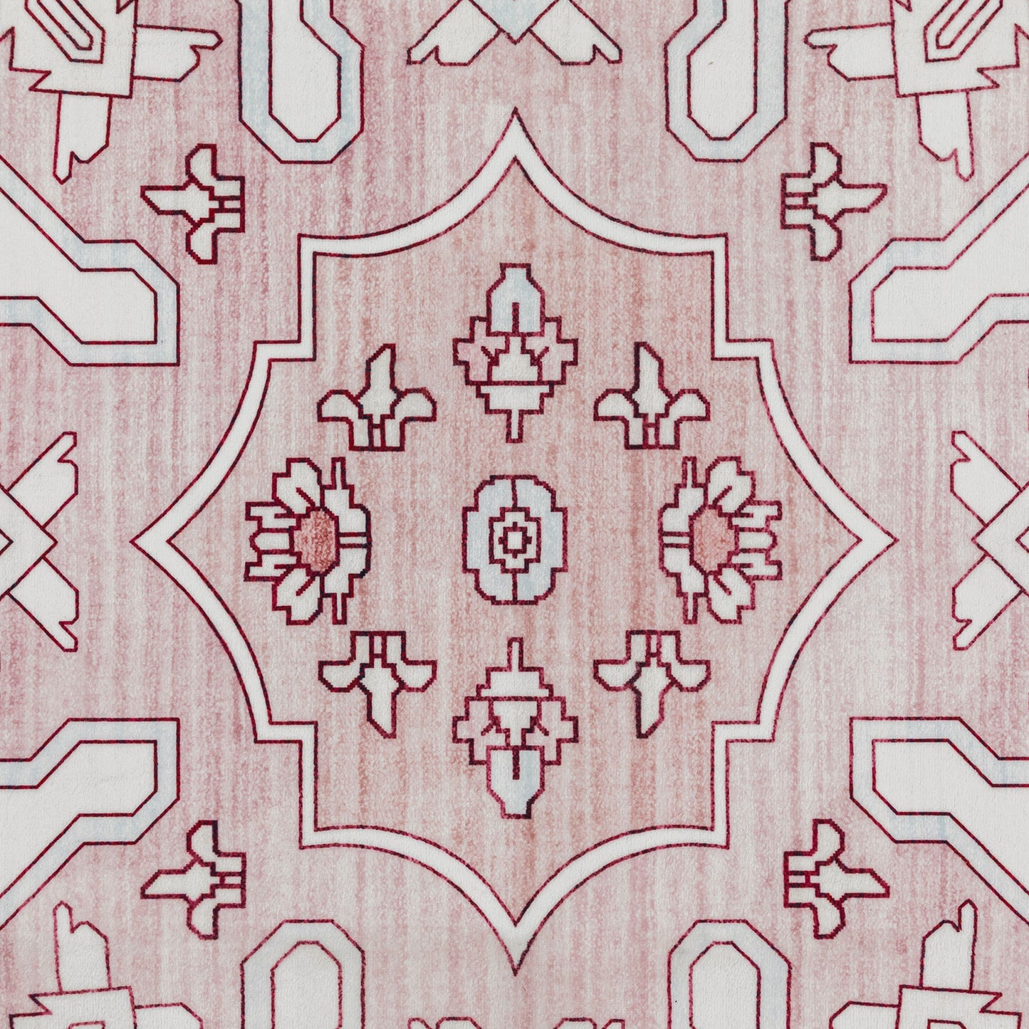 Machine Washable Rug - Blush Pink