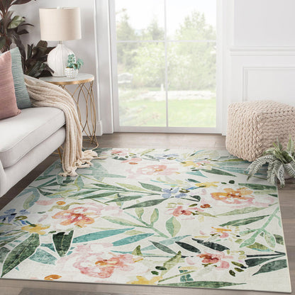 Machine Washable Rug - Spring Floral