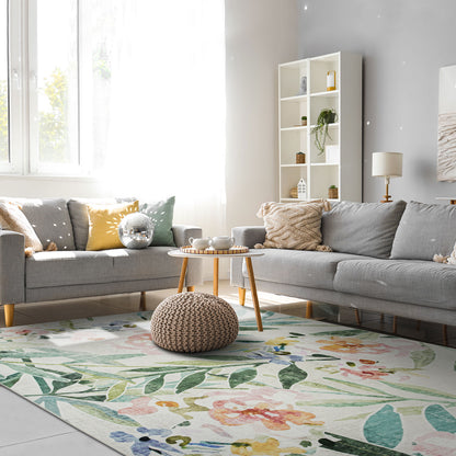 Machine Washable Rug - Spring Floral