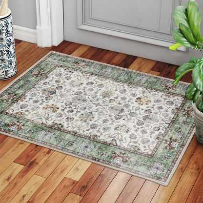 Machine Washable Rug - Sage Green