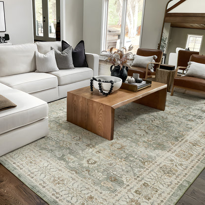 Machine Washable Rug - Vintage Sage