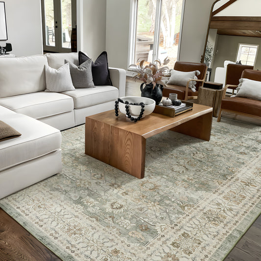 Machine Washable Rug - Vintage Sage