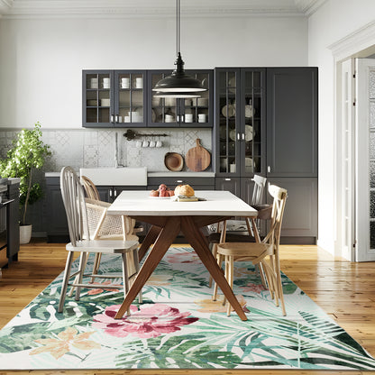 Machine Washable Rug - Hibiscus Breeze
