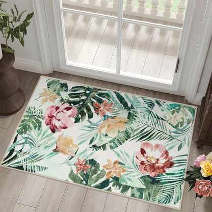 Machine Washable Rug - Hibiscus Breeze