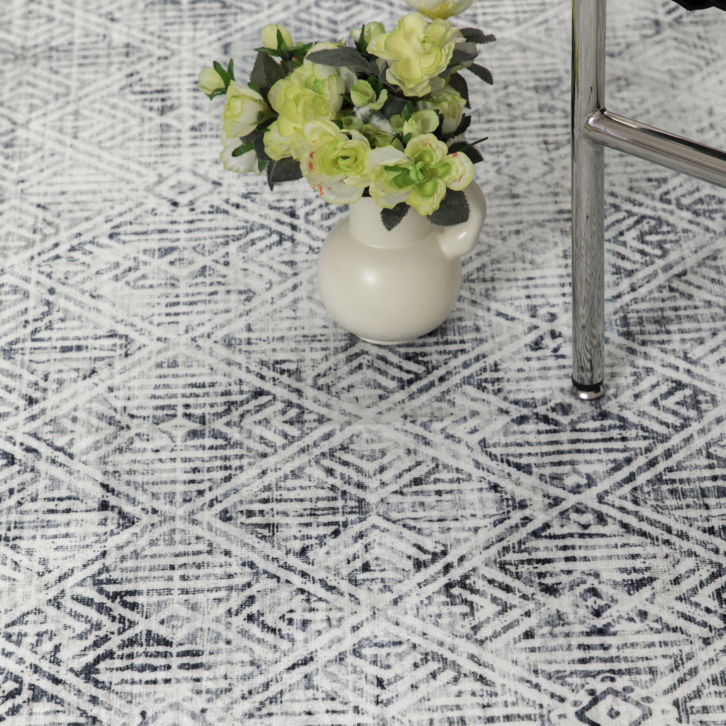 Machine Washable Rug - Charcoal Haze