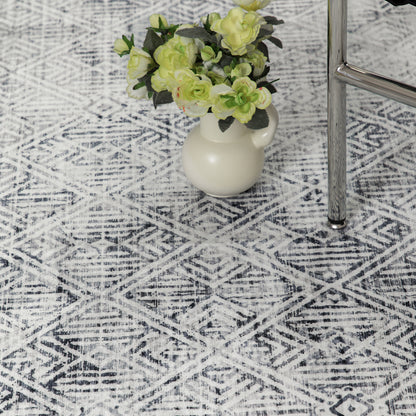 Machine Washable Rug - Charcoal Haze