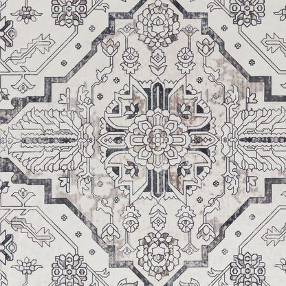 Machine Washable Rug - Hertiage Grey