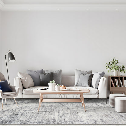 Machine Washable Rug - Charcoal Haze