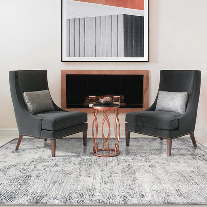 Machine Washable Rug - Charcoal Haze