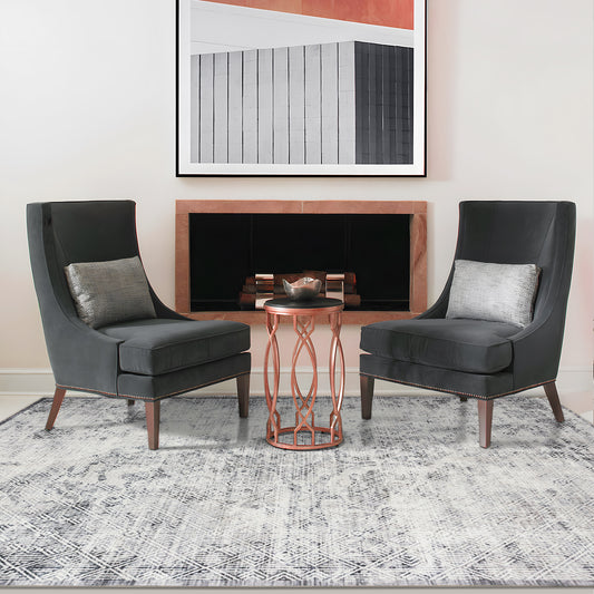 Machine Washable Rug - Charcoal Haze