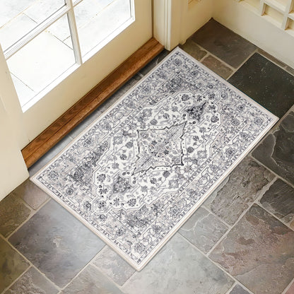 Machine Washable Rug - Hertiage Grey