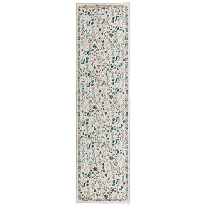 Machine Washable Rug - Ivory Flora