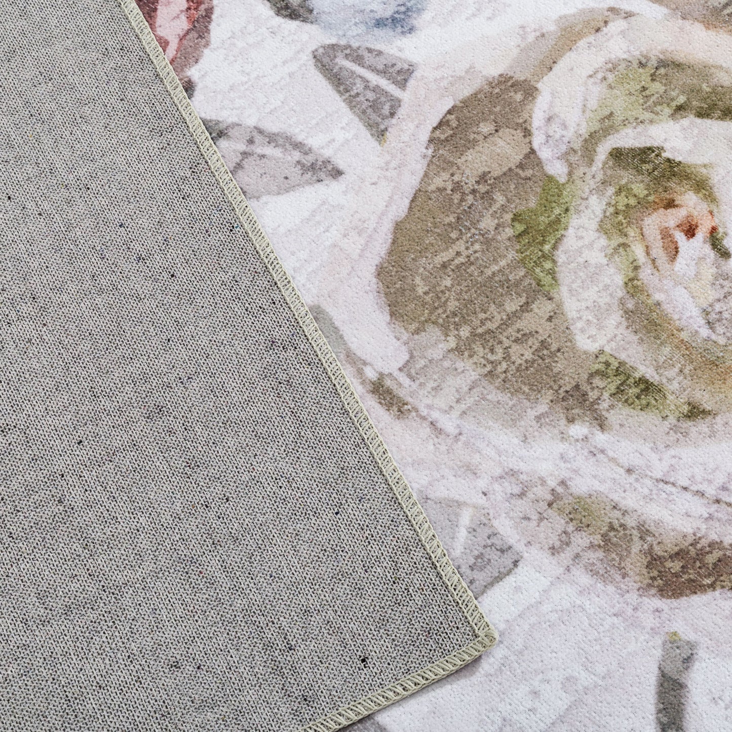 Machine Washable Rug - Rose Garden