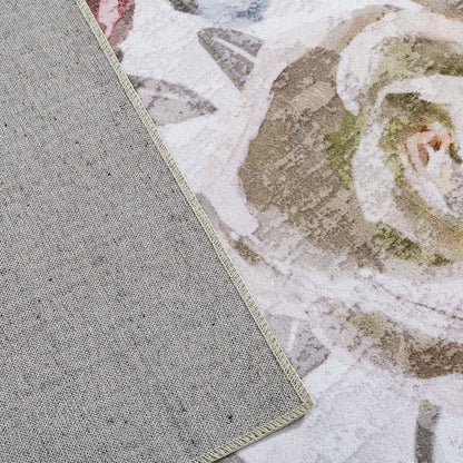 Machine Washable Rug - Rose Garden