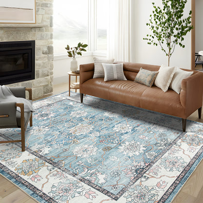 Machine Washable Rug - Isla Sky
